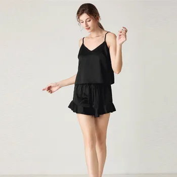 

2020 New pijama mujer Set Women's Tracksuit Short-sleeved Solid Color Foreign Trade Home Service Pajamas Suit пижамы женские