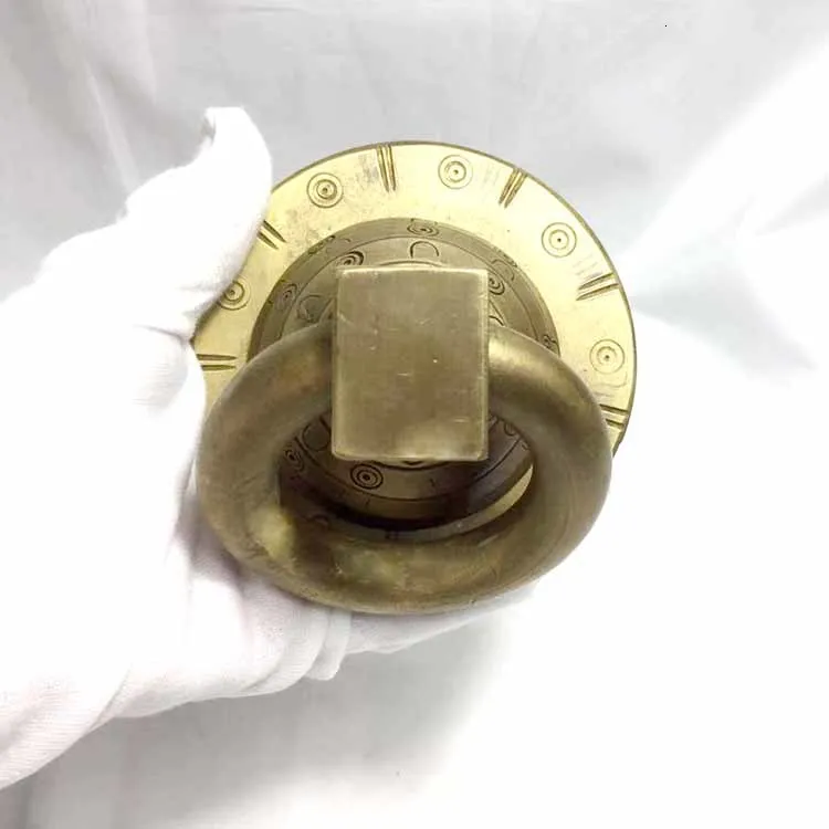 Handmade brass door handles round door knob door knocker antique circle wood door glass door handle gate handle door pull