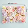 Silk Rose Flowers 3D Backdrop Wall Wedding Decoration Artificial Flower Wall Panel for Home Decor Backdrops Baby Shower ► Photo 2/6