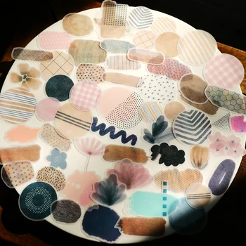 

64PCS/LOT Cool Nature Paper Stickers Pack 125mm*95mm