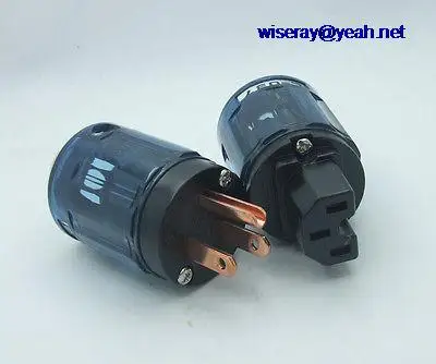 

DHL/EMS 40 PCS High Quality P-037 + C-037 Power plug IEC Connector for Audio Blue-A8