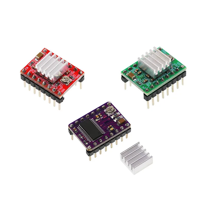 3D-принтеры Запчасти StepStick мотор драйвер постоянного тока с радиатором A4988 DRV8825 шаговый Перевозчик Reprap Рампы 1,4 1,5 1,6 MKS GEN V1.4 доска
