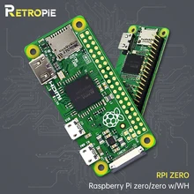 Retropie Raspberry Pi ZERO/ ZERO W/ZERO WH bezprzewodowa żona płyta bluetooth z procesorem 1GHz 512MB RAM Raspberry Pi ZERO wersja 1.3