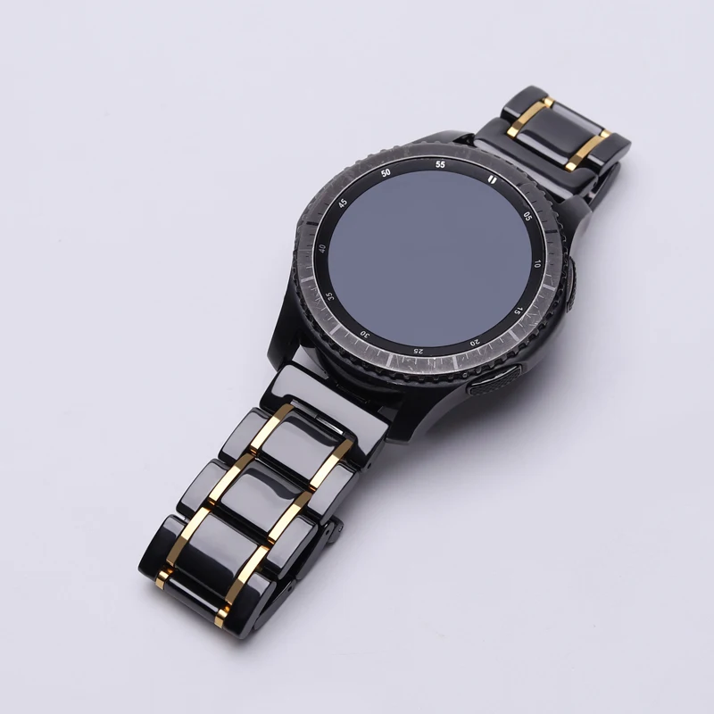 18/20 / 22мм Керамический ремешок для часов для Samsung Galaxy 46/42 мм Сменная лента / Gear s2 s3 / HONOR Watch Magic для Huawei часы GT / Talkband B5 Amazfit Watch 2s 1 ремешок