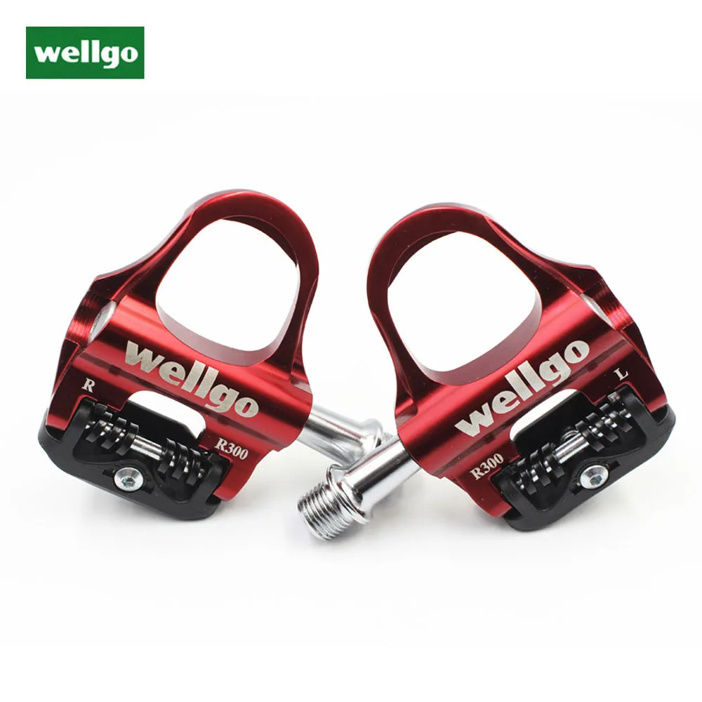 Велосипедная педаль Wellgo R300 сверхлегкие самоблокирующиеся педали из