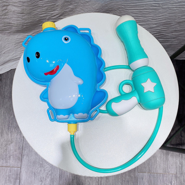Animal Water Gun Backpack Children Summer Beach Toys Long Range ABS Water Spray Guns Bag with Adjustable Straps