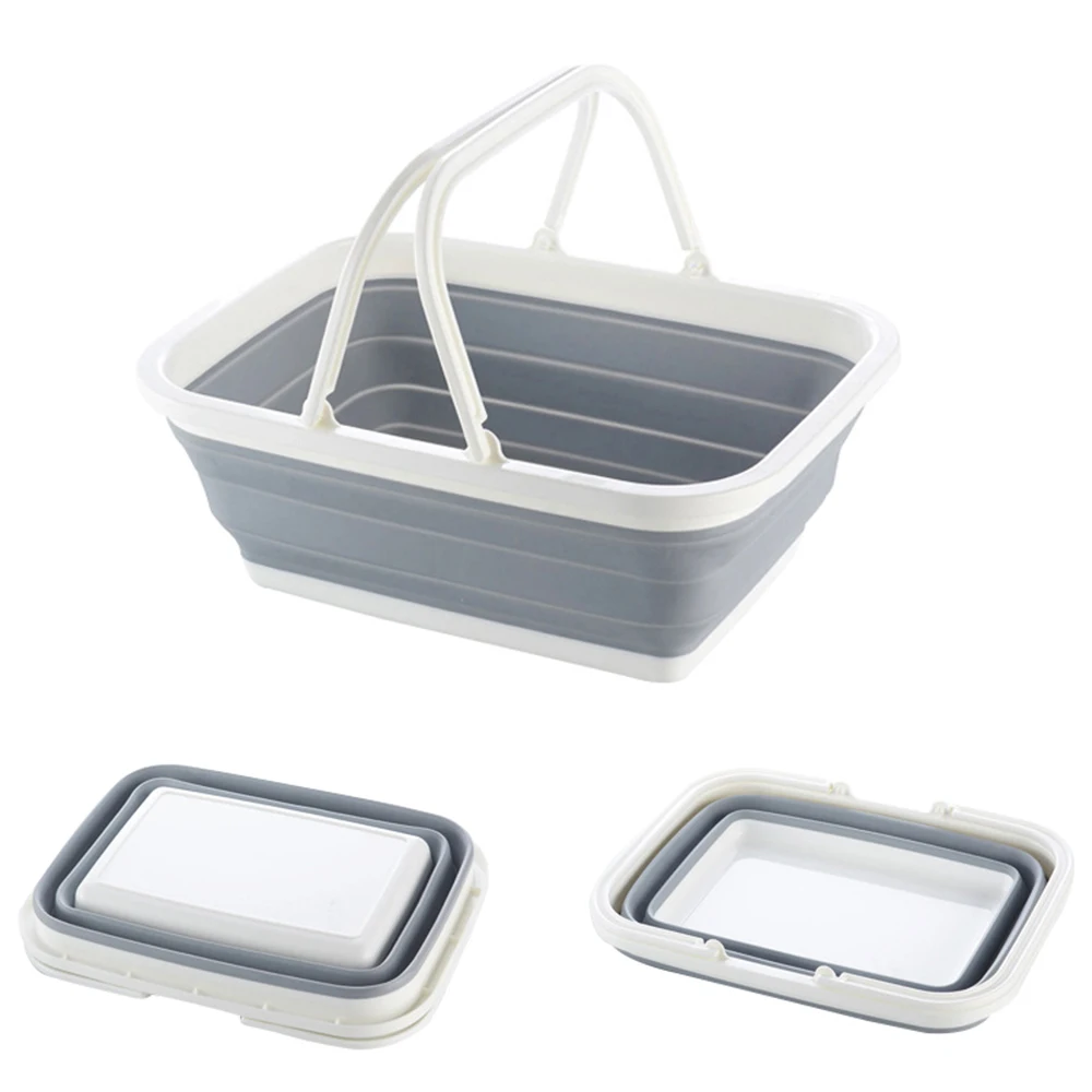 

Folding Bucket Portable Folding Water Bucket Foldable Storage Basin Tourism Outdoor Fishing Camping Collapsible Plastic Bucket