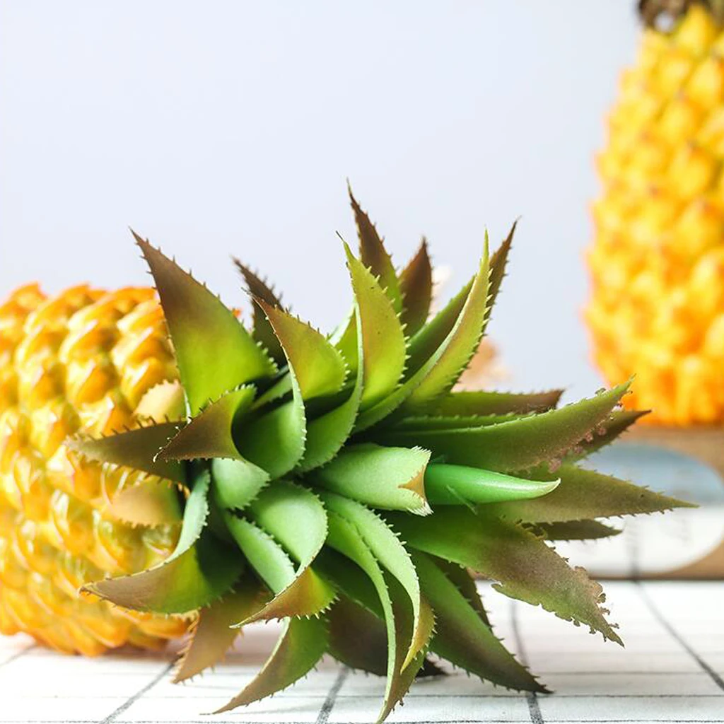 Artificial Fake Pineapple Fruit Home Kitchen Cabinet Window Table Display