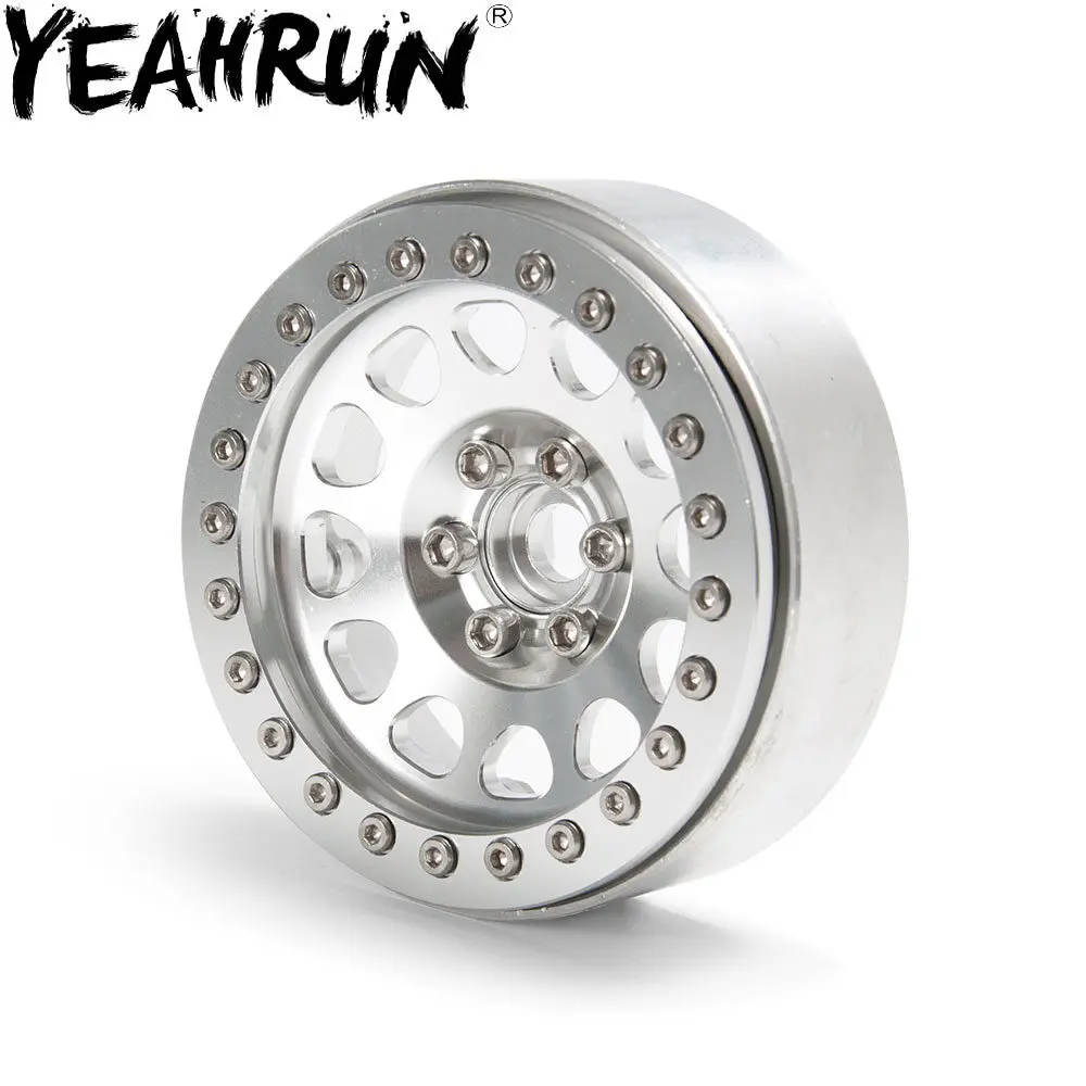 

YEAHRUN 2.2" Alloy Metal Beadlock Wheel Rims for RC 1/10 Crawler Axial Wraith 90018 TRX4