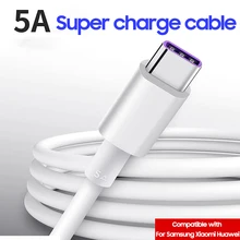 USB 3,1 5A type C для HUAWEI P30 P20 mate 20 30 Оригинальное супер быстрое зарядное устройство type-C кабель совместимый для Xiaomi 9 8 redmi S10 S9