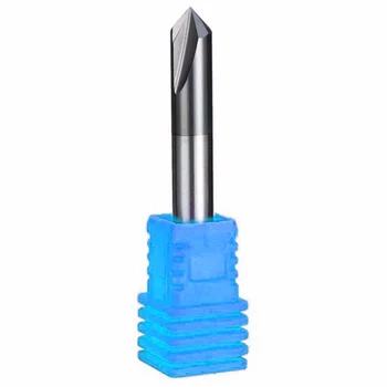 

Chamfer End Mill 90-Degree Cutter Router Bit Tool 2 Flutes HRC45 Carbide 6mm New
