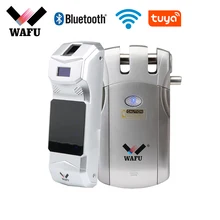 Wafu 019 – serrure intelligente à empreinte digitale Tuya, wi-fi, mot de passe, Bluetooth, télécommande intelligente, Invisible