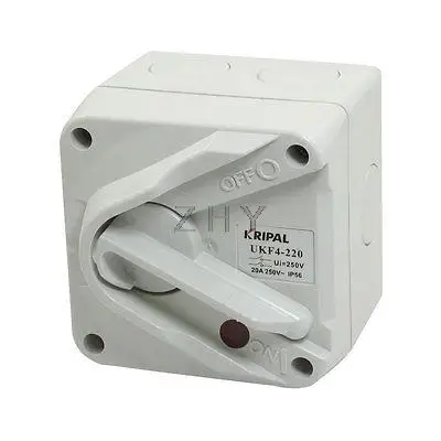 AC 250V 20A IP56 2-posttion выкл/вкл DPST UKF4-220 всепогодный изолирующий переключатель