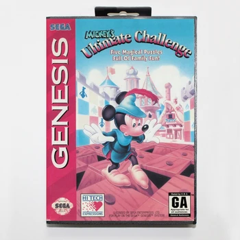 

Mickey's Ultimate Challenge 16bit MD Game Card For Sega Mega Drive/ Genesis with Retail Box