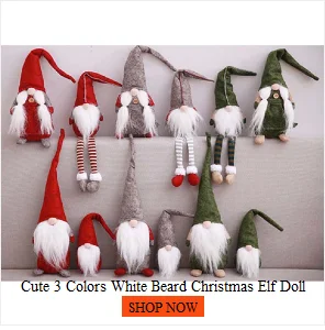 Милый Рождественский Эльф кукла с белой бородой, 3 цвета, украшения, праздничные, новогодние, вечерние, рождественские украшения для дома