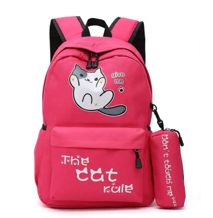 Chuwanglin новые школьные рюкзаки, школьные сумки для девочек, Детский рюкзак, Детский рюкзак, Детская сумка для подростков, Mochila Escolar S82903 - Цвет: Ярко-розовый