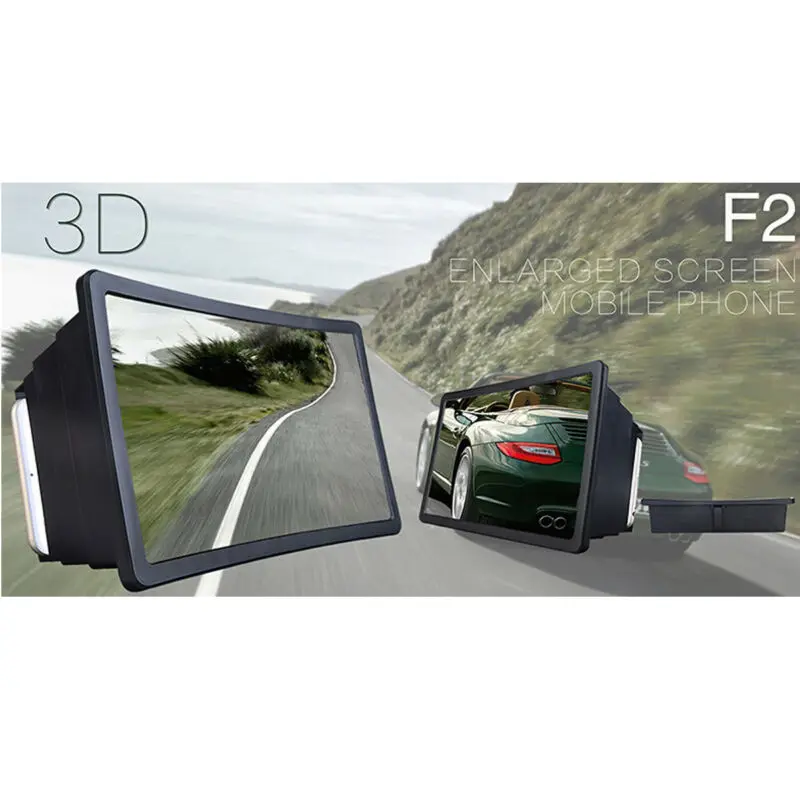Новая мода 3D Увеличенный экран телефон усилитель лупа Поддержка кронштейн держатель мобильного телефона