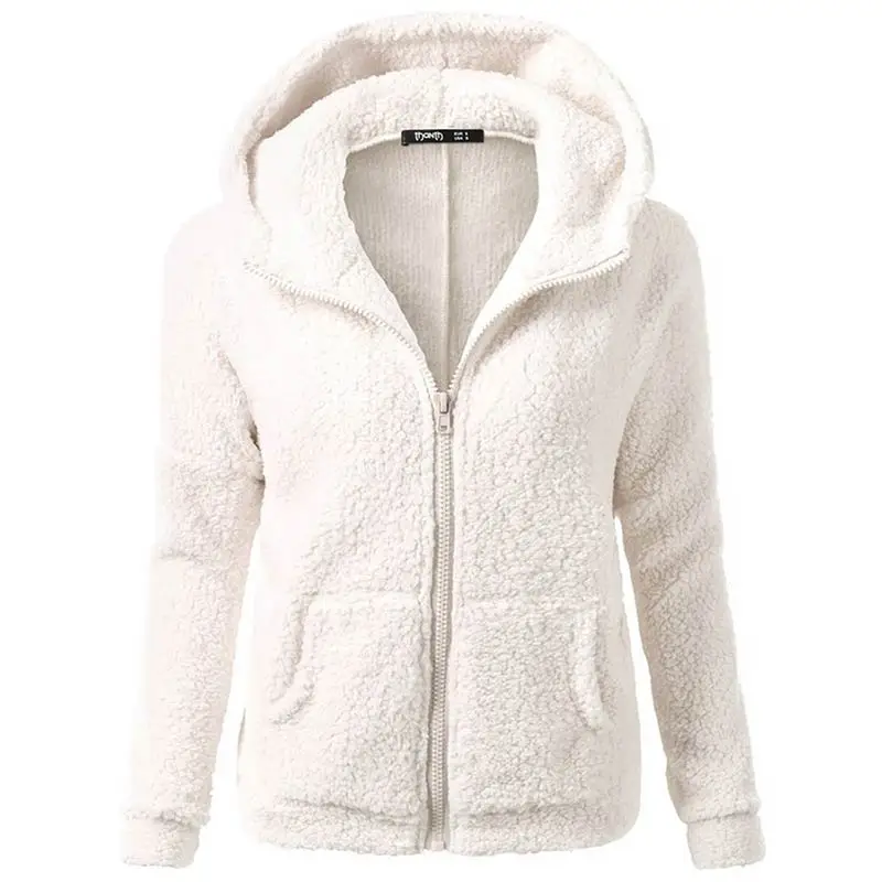 Зимнее пальто женские толстовки Меховая куртка Женская толстовка модная однотонная верхняя одежда на молнии пальто женские толстовки, худи kpop