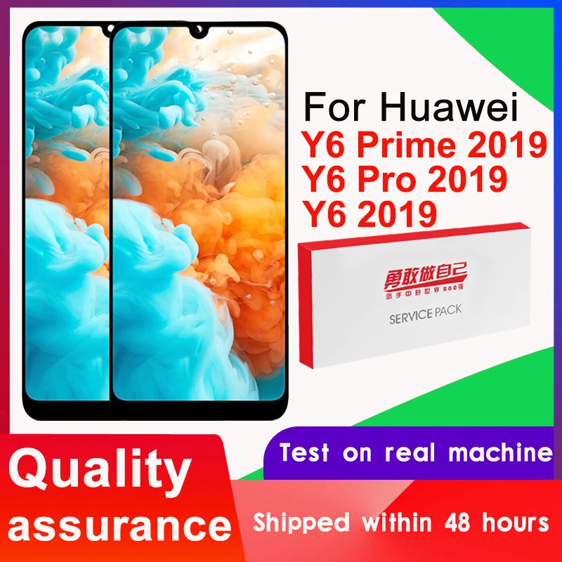 100% протестированный 6 09 'ЖК дисплей с рамкой для Huawei Y6 2019 LCD Pro сенсорный экран дигитайзер в сборе Y6Prime