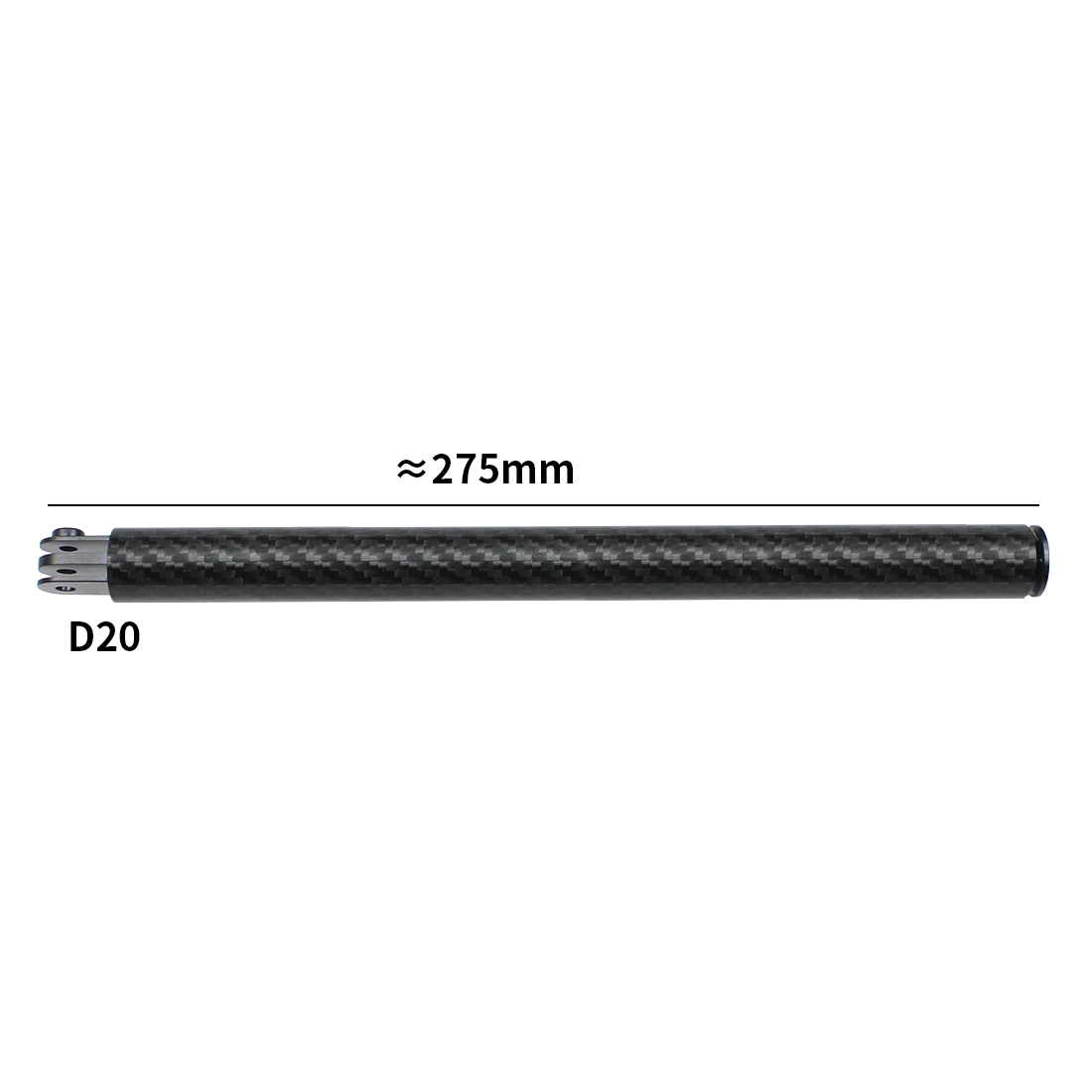 BGNing Kohlefaser 40g Auftrieb Schwimmarm Handheld Selfie Stick mit 1/4" Schraubenloch für Insta360 ONE R für GOPRO 13/12/MAX – Detail 1