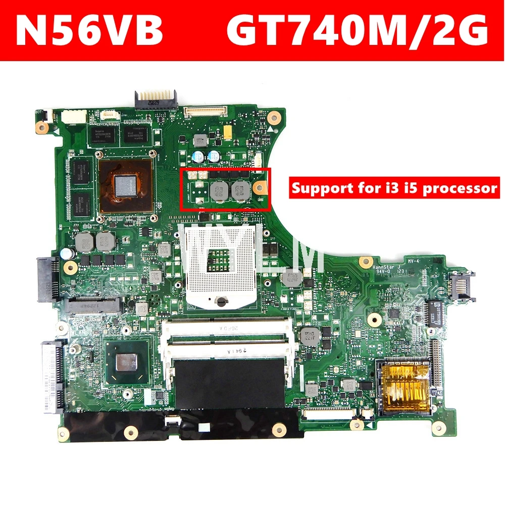 N56VB GT740M 2 Гб материнская плата REV2.3 для ASUS N56VM N56VZ N56VJ N56VV N56V ноутбука