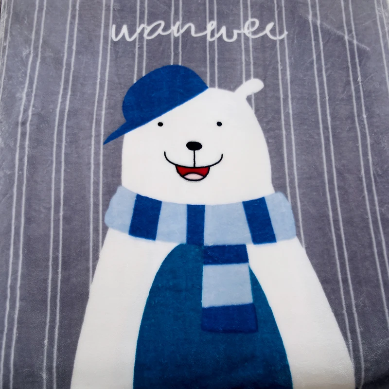 Брендовое плотное детское одеяло 110x140 см для девочек, Мультяшные одеяла, ткань с мягким ворсом