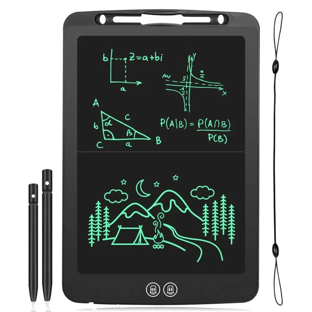 

12 Inch Split Screen LCD Writing Tablet Electronic Digital Drawing Tablet Handwriting Pads Doodle Board With Mouse Pad And Rule
