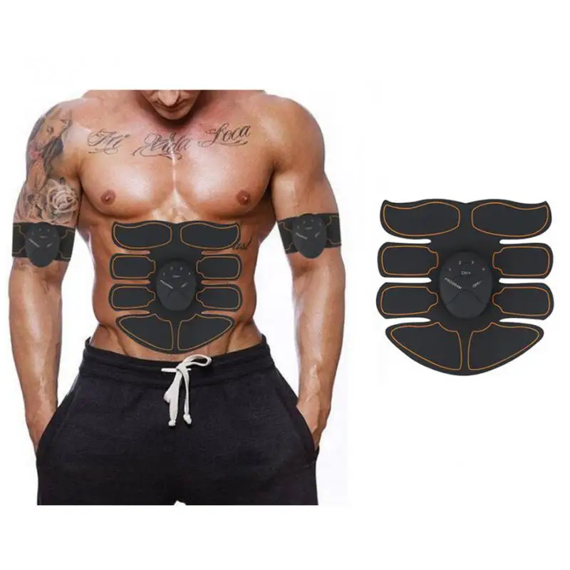 ABS Plastic Abdominal Trainer Rechargeable Simulator EMS Training Smart Body Abdomen Muscle Arm/Hip Exerciser 
