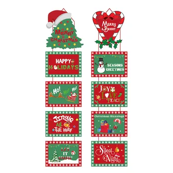 

Christmas Banner Merry Christmas Decor for Home Door Hanging Christmas Ornament Gift Happy New Year FPing