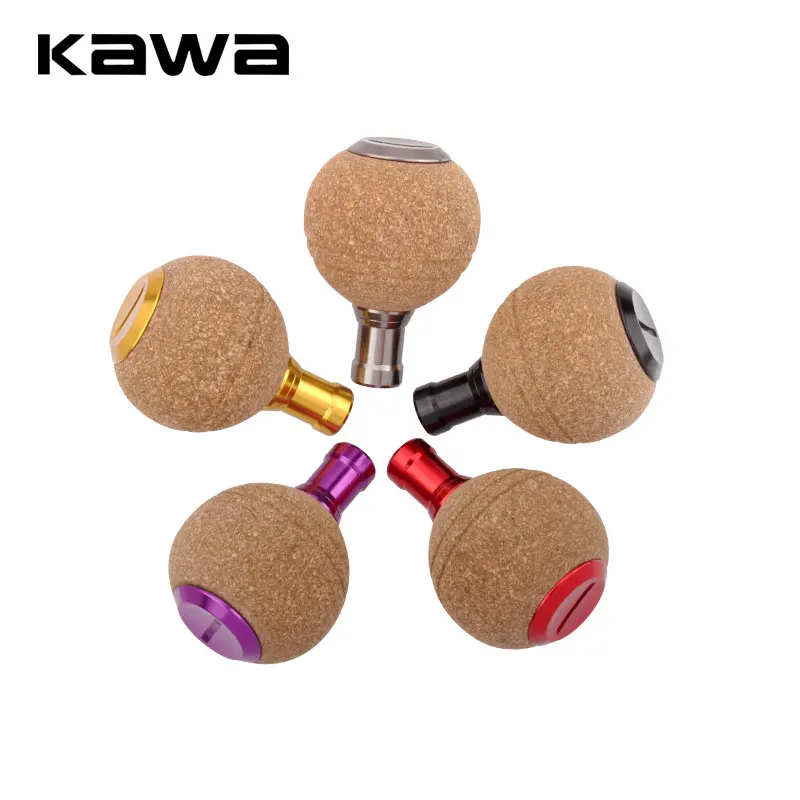 1pc Fishing Reel Handle Knob DIY Wood Cork Handle Knobs Replacement Parts  for Baitcast/Daiwa/Spinning Fishing Reels