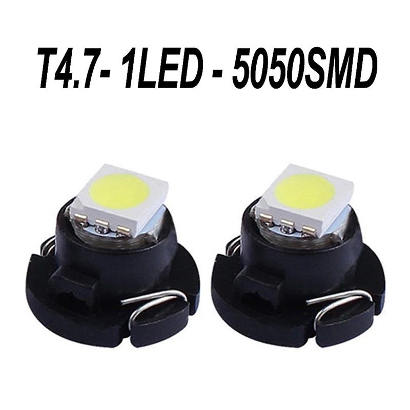 1000 шт. T3 T4.2 T4.7 B8.5 B8.3 B8.4 T5 1 SMD светодиодный 5050 2835 1SMD лампы с клин база для панелей(датчик лампы - Испускаемый цвет: T4.7-1-5050