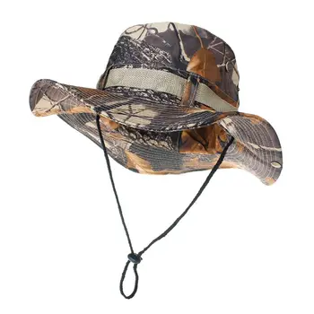 

Outdoor Men And Women Foldable Camouflage Basin Hat Hunting Fishing Outdoor Sports Cap Hiking Bucket Sun Hat Couple modelsQ