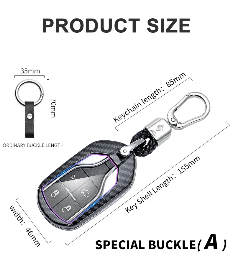 Carbon Fiber Car Smart Key Cover Case Fob For Maserati Levante Ghibli Quattroporte GT Granturism GranCabrio Protect Shell - Ha43031e0682e4a5ba4480ff42b99b167z