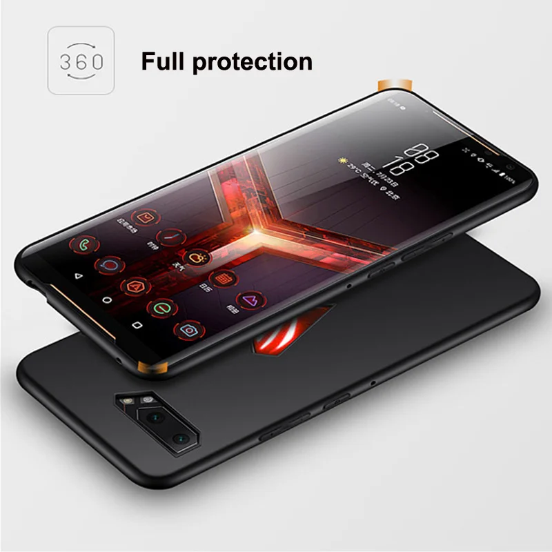 Чехол ZS660KL для Asus ROG Phone 2 мягкий силиконовый защитный чехол s + стеклянная Защитная