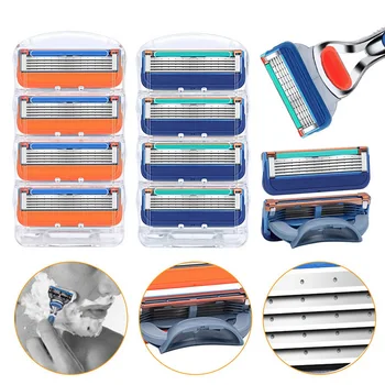 

Men's Shaver Manual Razor Blade Refills 5layers Razor Blade Trimmer Safety Blade Face Care Shaver Straight Hair Removal Epilator
