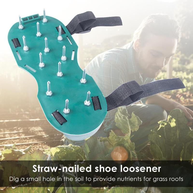 Lawn Aerator Sandals Garden Nail Shoes Garden Yard Grass Cultivator Scarification Lawn Aerator