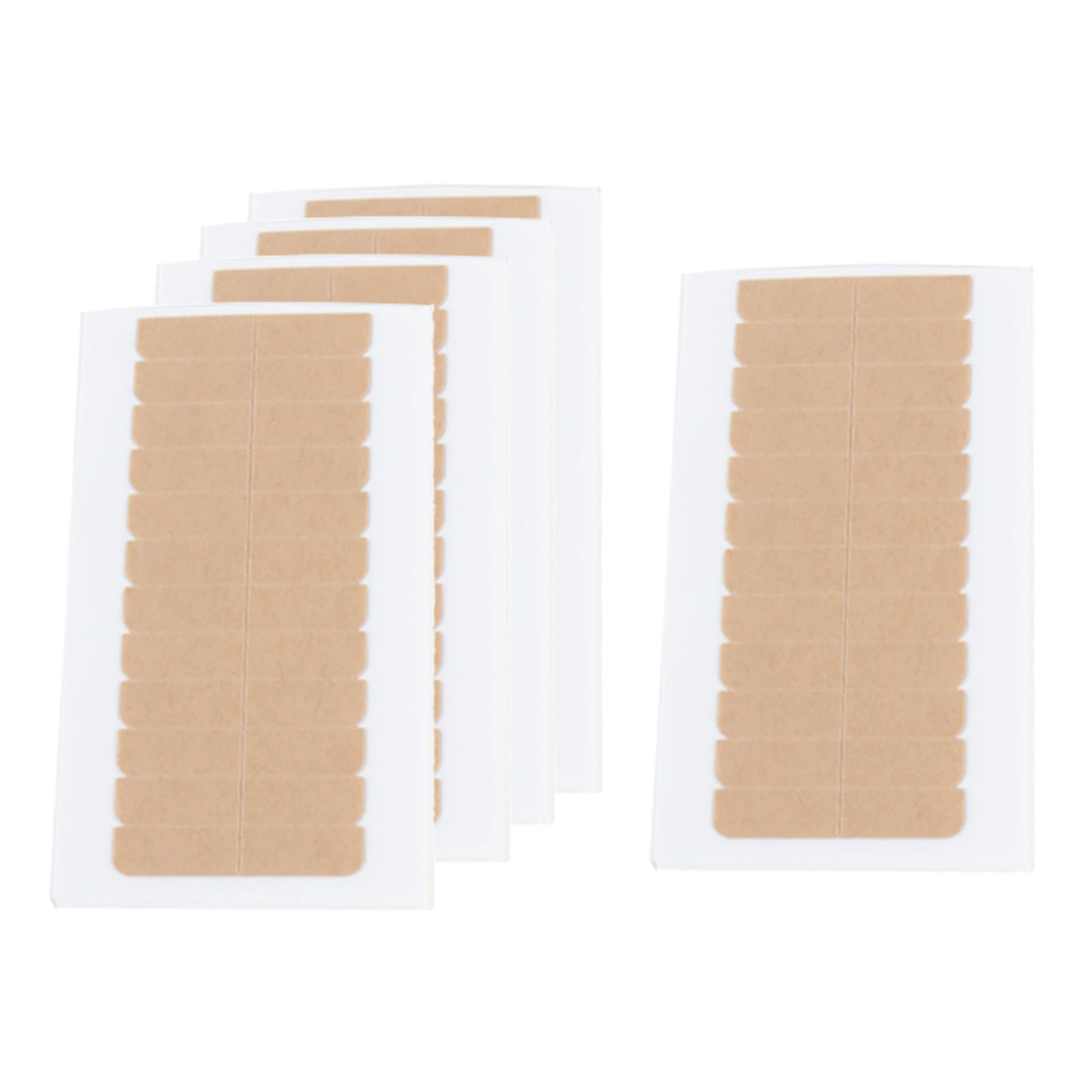 60pcs Pre-Cut Double Side Adhesive Tapes for Hair Extensions Skin Weft 4cm x 0.8cm Wig Tape Wig Hair Extension Glue 