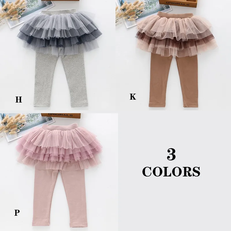 Модная юбка-брюки для маленьких девочек детские штаны брюки-кюлоты весенне-осенние детские леггинсы для девочек От 1 до 7 лет