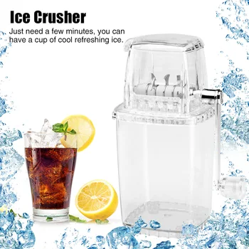 

Multifunction DIY Manual Mini Home Transparent Ice Crusher Shaver Kitchen Summer Frozen Drinks Tool