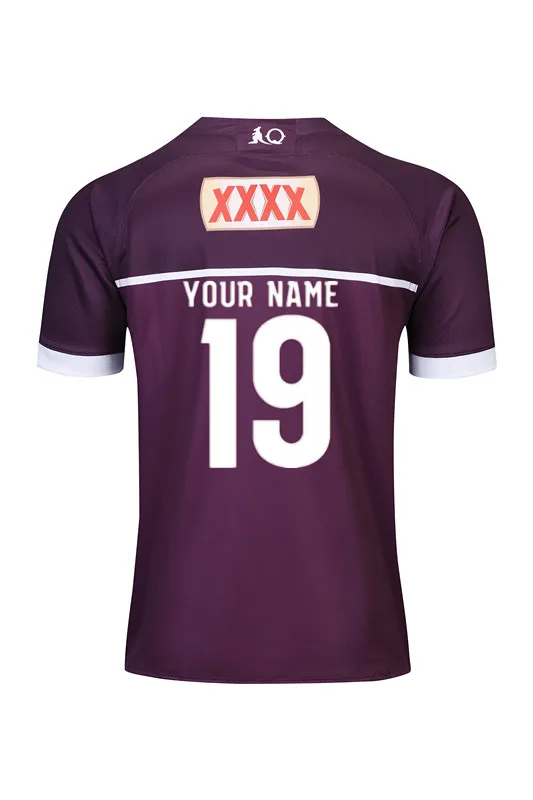 QUEENSLAND MAROONS футболка для регби Размер: S-3XL принт на заказ номер имя качество идеальное - Цвет: Print name number