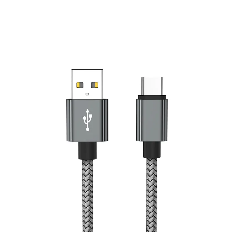 1 м usb type C кабель зарядного устройства для samsung S10 S9 S8 A50 Xiaomi Redmi Note 7 провод для быстрого заряда мобильного телефона USBC шнур данных происхождения - Цвет: Черный