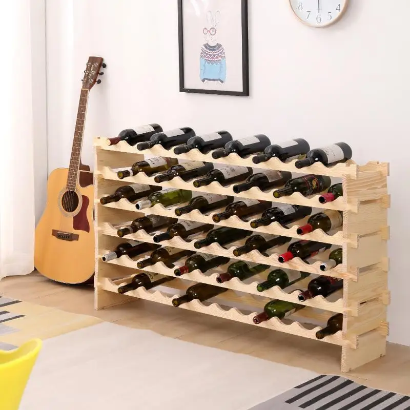 Wine Display Wooden Racks Bottle Cabinet Stand Holders Home Bar Kitchen Storage Organizer Retro Bottles HWC | Дом и сад