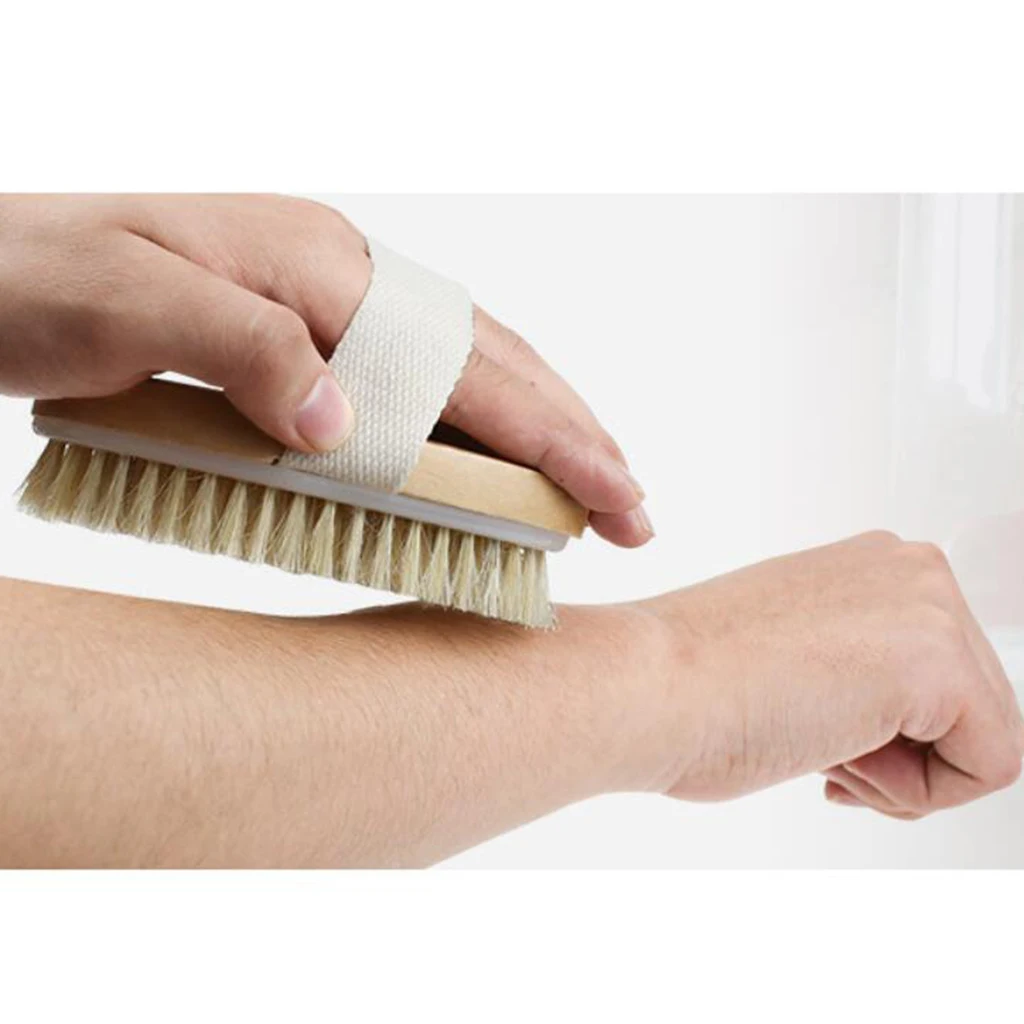 Body Brush for Wet or Dry Brushing - Gentle Exfoliating for Softer, Glowing Skin - Get Rid of Your Cellulite and Dry Skin