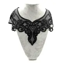 Вышивка шеи воротник diy Ложные воротнички Водорастворимая москитная сетка Женская бутоньерка трехмерные кружевные аксессуары