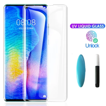 

For Huawei P30 Pro Screen Protector UV Glass For Huawei Mate 20 Pro Glass Film P20 Pro P20 Lite Mate 20 30 LG G7 G8 Protector