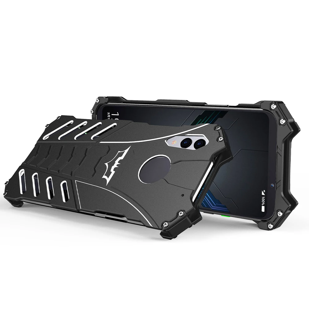 Luxury Batman Aluminum Phone Case for Xiaomi Black shark 2 Pro helo 9 SE 8 Lite A3 Bumper Armor Metal Cover Fundas |