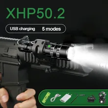 

100000 Lumens Tactical Flashlight high power rechargeable Mouse Tail Switch USB LED Waterproof Flashlight 18650 Hand Torch Light