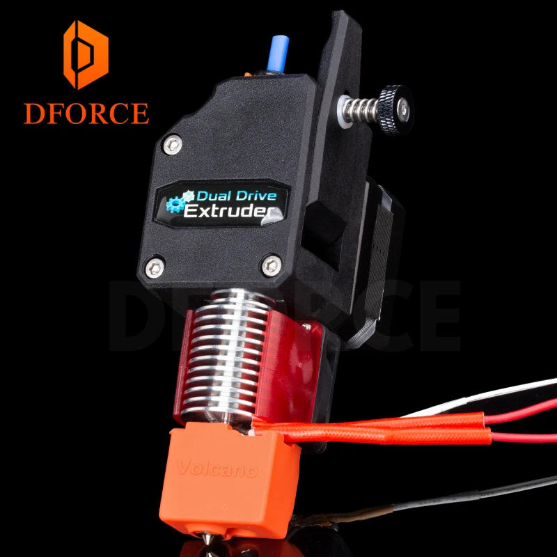 DFORCE BMG экструдер VOLCANO HOTEND MK8 Bowden двойной привод для 3d принтера высокая
