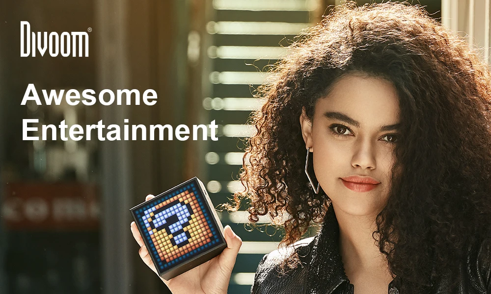 Divoom Timebox Evo Pixel Art Clock Alarm Bluetooth Speaker