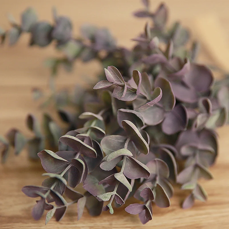 Eucalyptus Plastic Artificial Plants Green Grass plastic flower fake Plant Wedding Home Decoration Table Decors